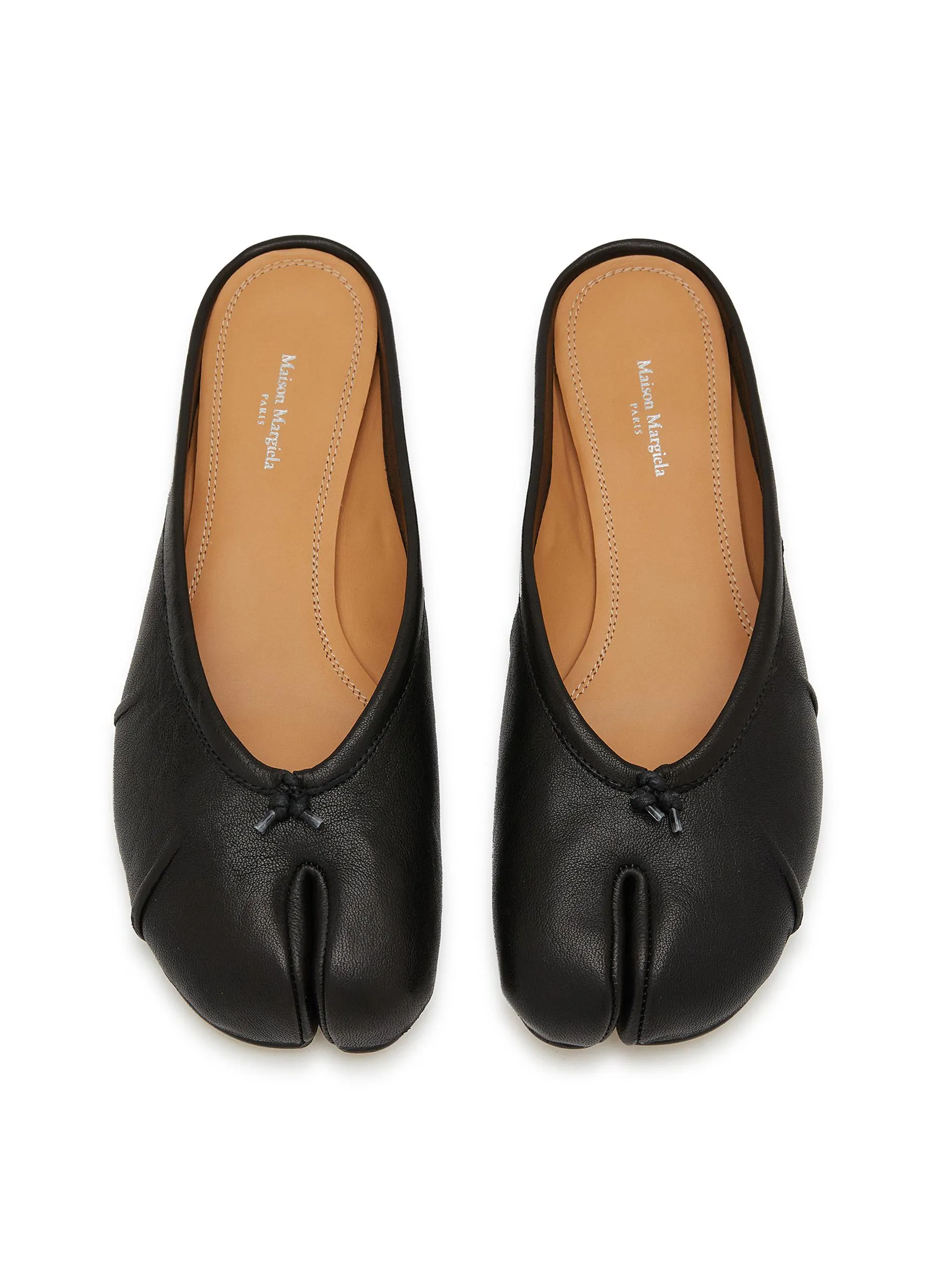 -----------MAISON MARGIELA ---- ------------ ----Tabi Nappa Leather Ballerina Mules --