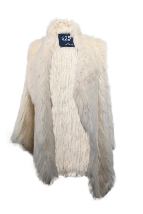 525 America - Cream Rabbit Fur Vest Sz XS