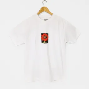 5Boro Skateboards - Red Flower T-Shirt - White