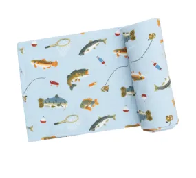 Angel Dear Swaddle Blanket- Fishing