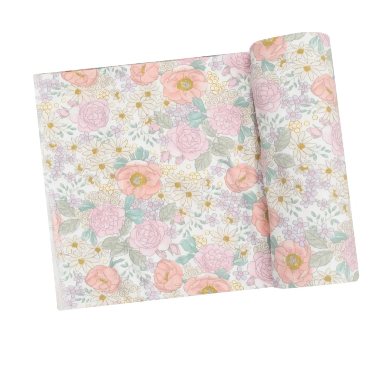 Angel Dear Swaddle Blanket- Peonies & Roses