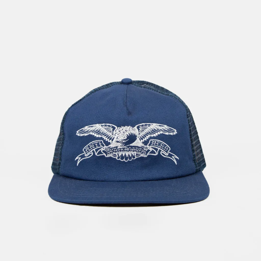 Anti Hero Skateboards - Basic Eagle Snapback Cap - Blue / White