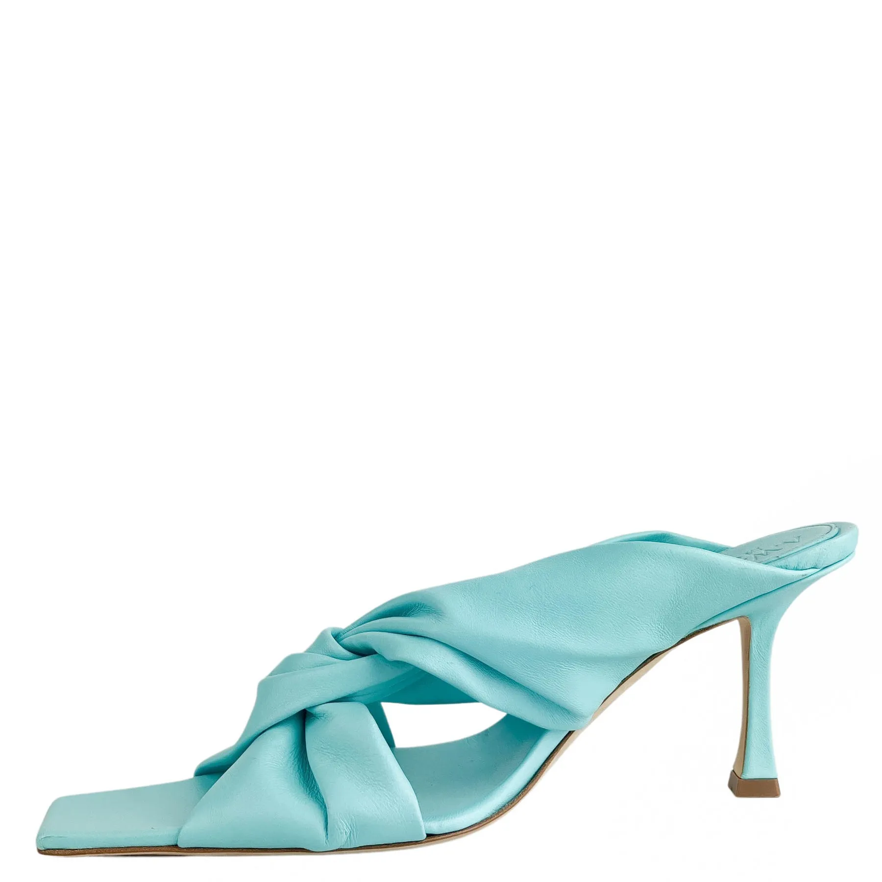 A.W.A.K.E. MODE Georgina Twisted Mules in Blue