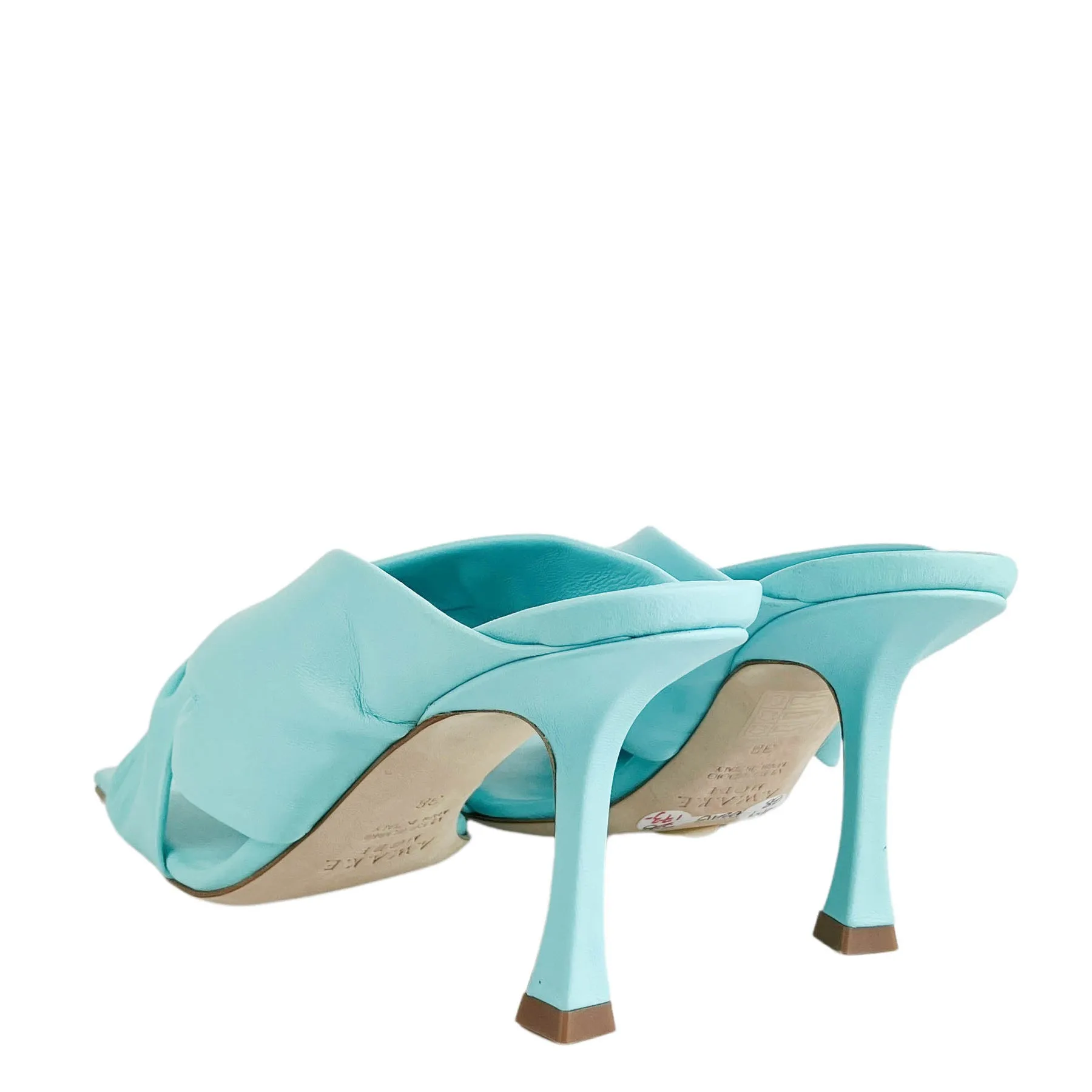 A.W.A.K.E. MODE Georgina Twisted Mules in Blue