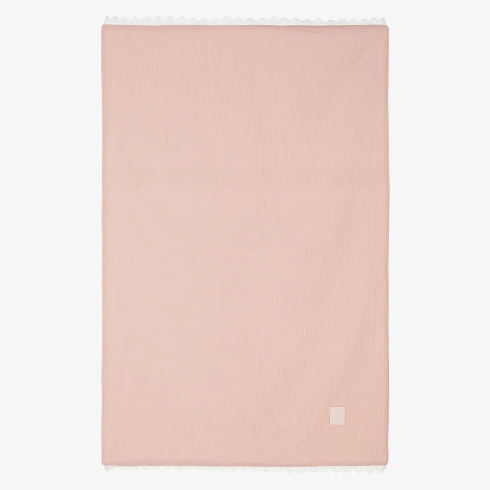 Baby Girls Pink Cotton Blanket (100cm)