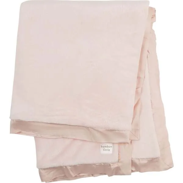 Bamboo Little Plush Blanket, Pink