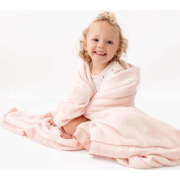 Bamboo Little Plush Blanket, Pink