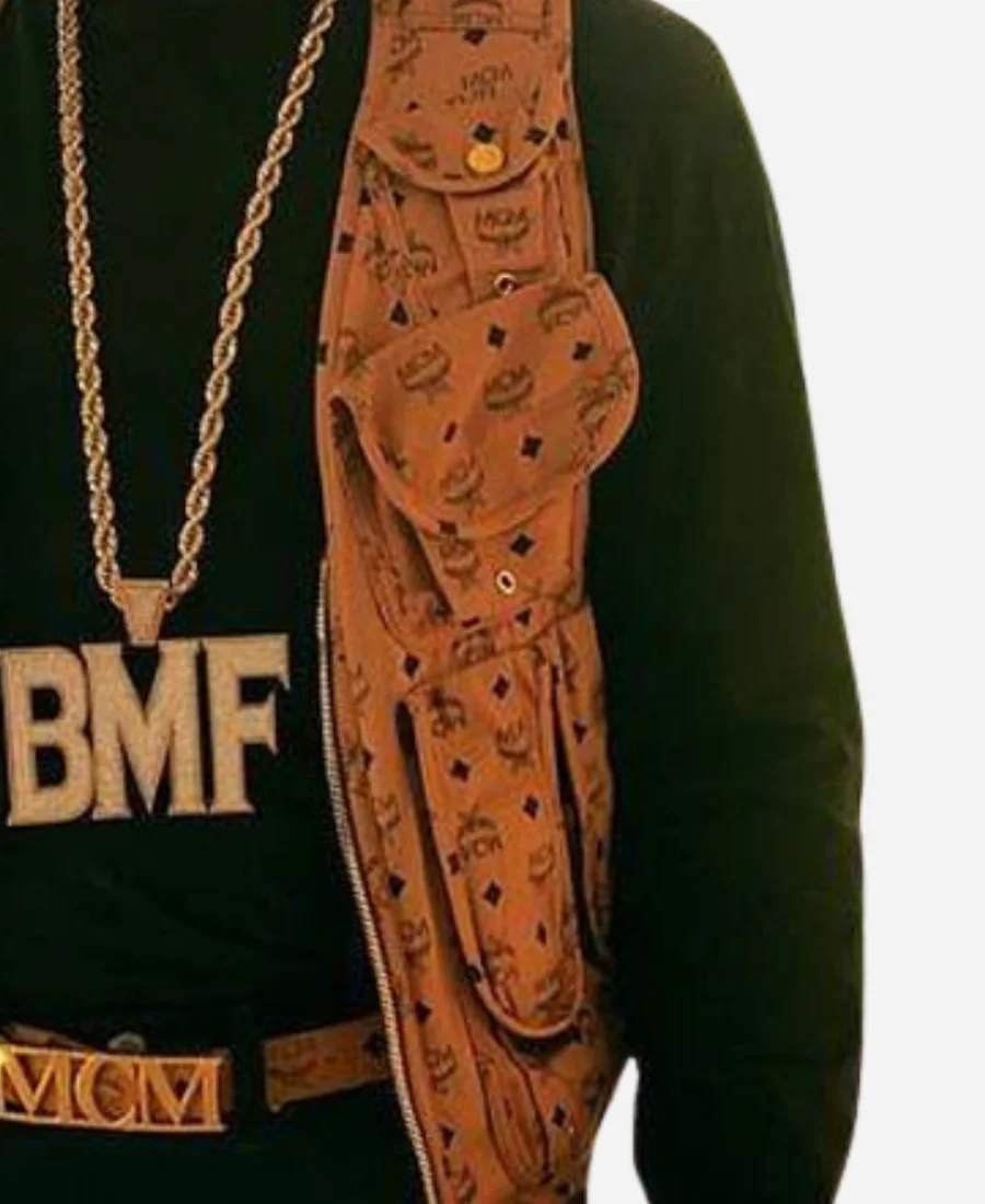 Black Mafia Family S3 Big Meech Brown Vest