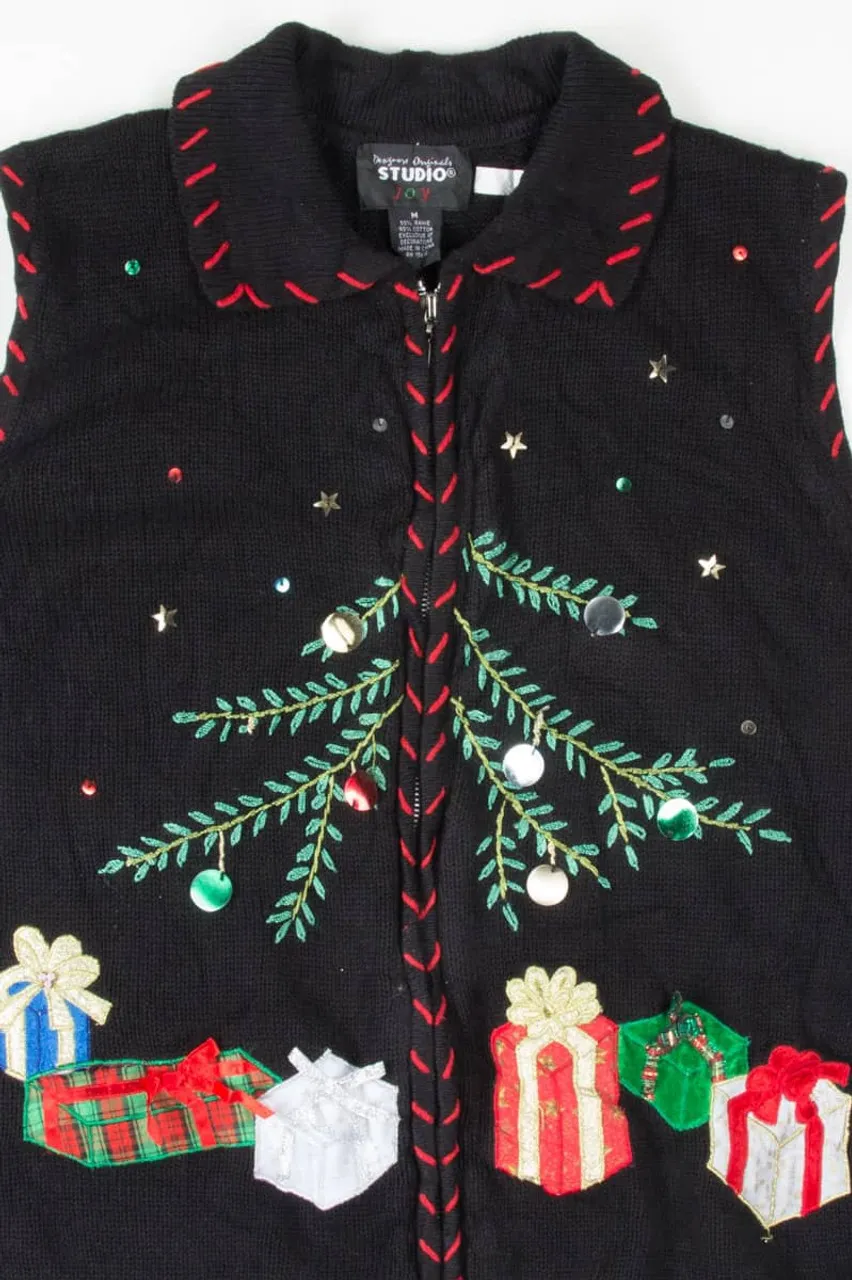 Black Ugly Christmas Vest 54955