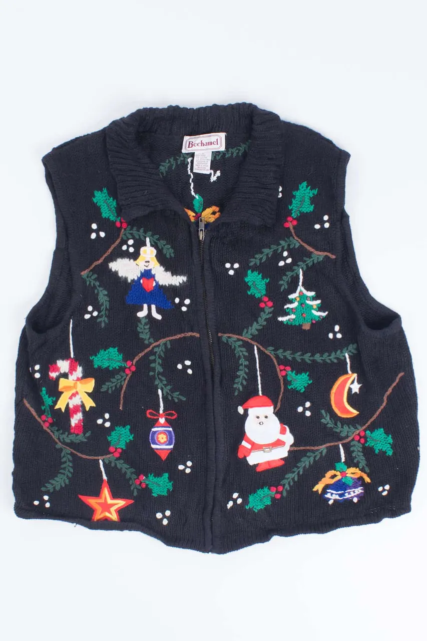 Black Ugly Christmas Vest 55100