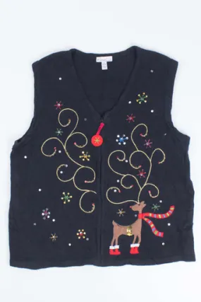 Black Ugly Christmas Vest 55101