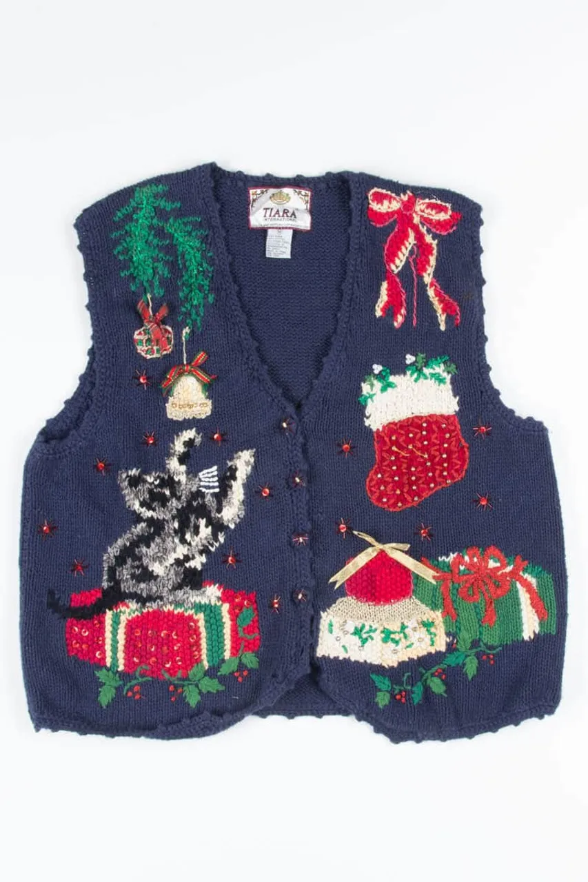 Blue Ugly Christmas Vest 52352