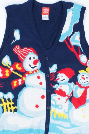 Blue Ugly Christmas Vest 55031