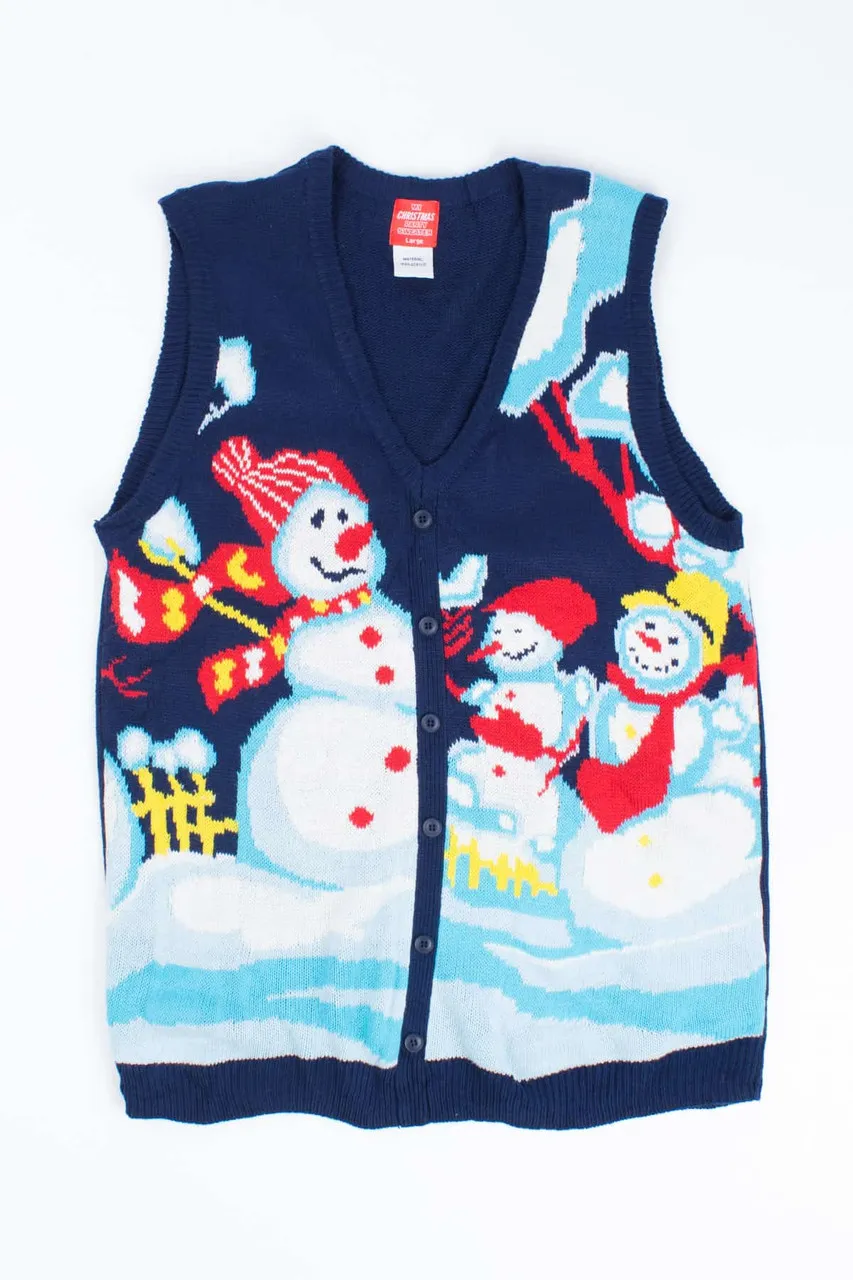 Blue Ugly Christmas Vest 55031