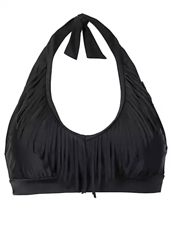 bonprix Fringed Bikini Top | Grattan