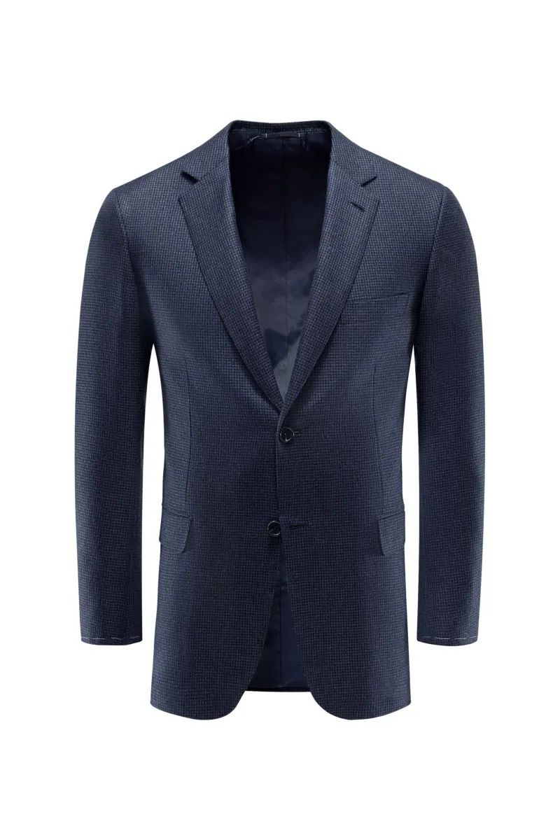 BRIONI Cashmere smart-casual jacket 'Ravello' grey-blue pattern