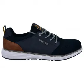 Bugatti  Mens 321-A3C61-6900-4100 Colby Dark Blue Lace-Up Trainers