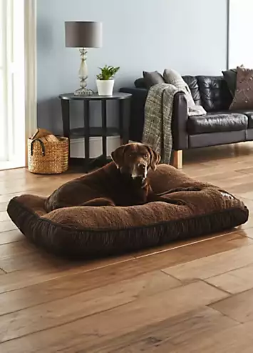 Bunty Brown Snooze Mattress Dog Bed - Machine Washable | Kaleidoscope