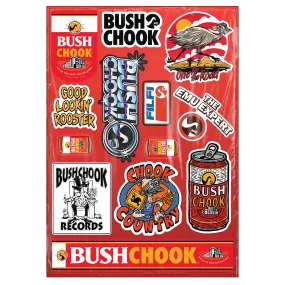 Bush Chook Sticker Sheet