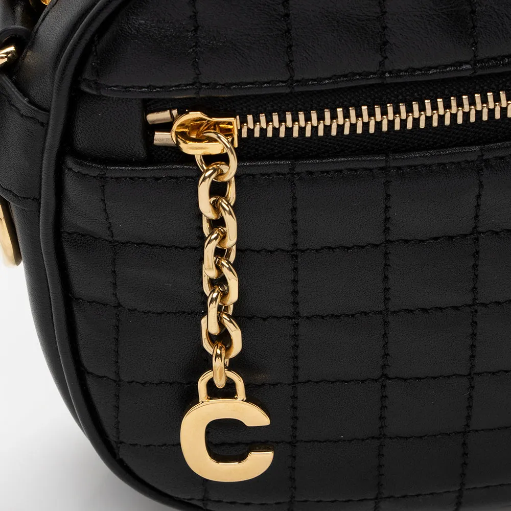 Celine Calfskin C Charm Small Camera Bag (SHF-15953)