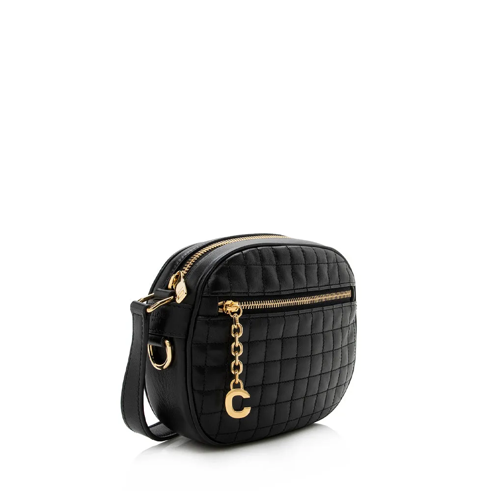 Celine Calfskin C Charm Small Camera Bag (SHF-15953)