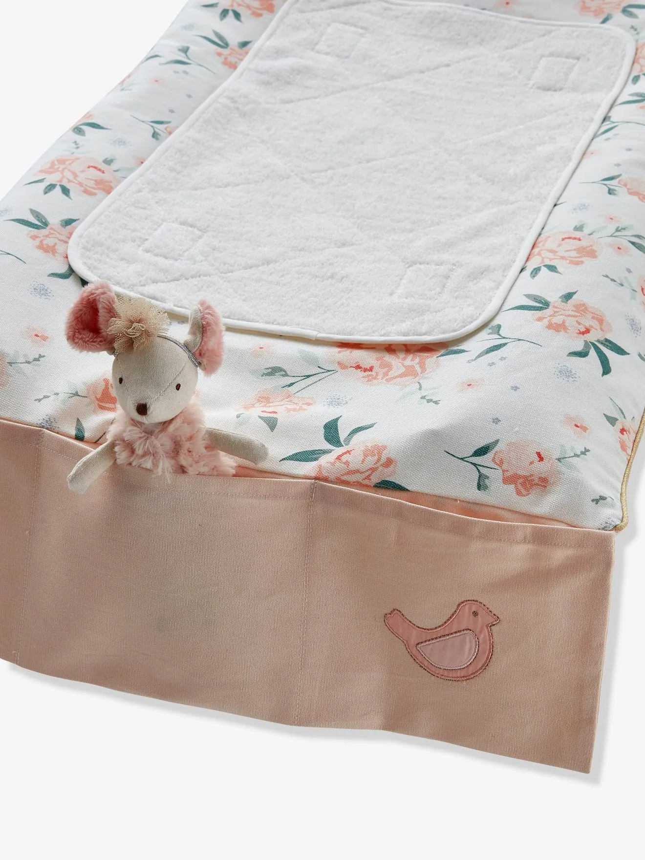 Changing Mattress, EAU DE ROSE Theme - white/pink