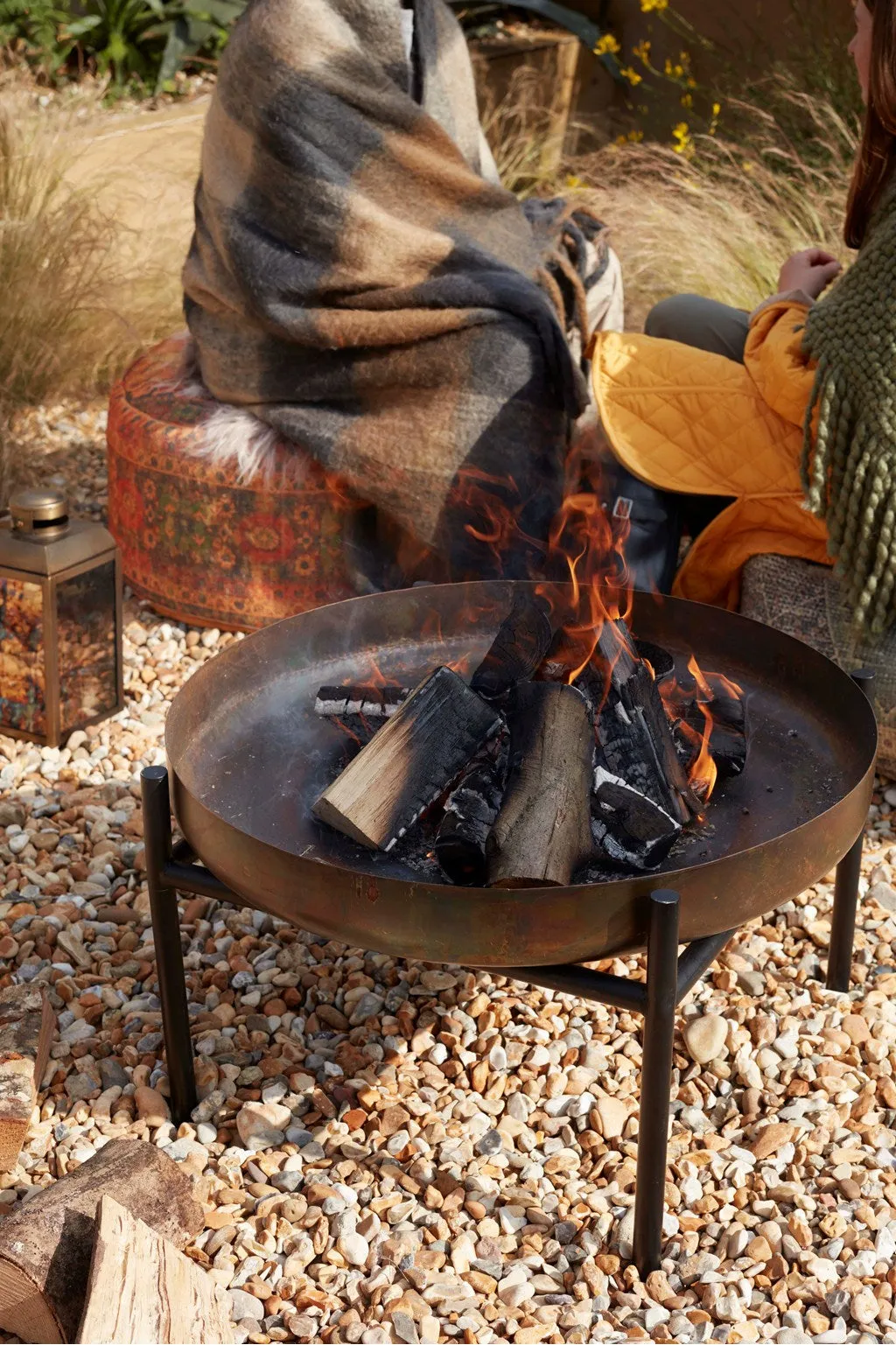 Checked Cosy Blanket Throw