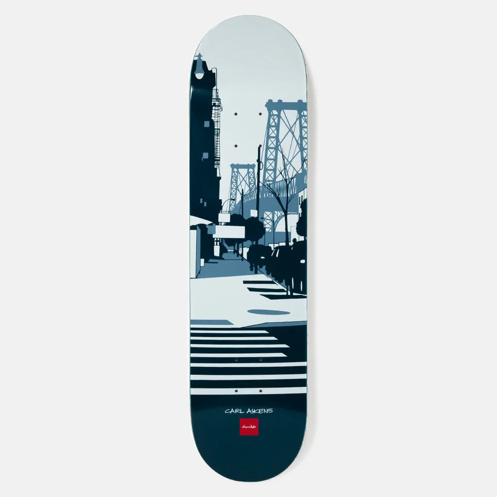 Chocolate Skateboards - 8.5 Carlisle Aikens Evan Hecox City ('23) Skateboard Deck - Blue