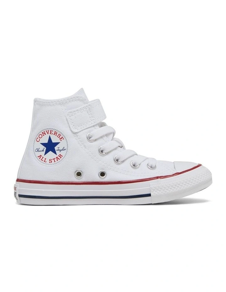 Chuck Taylor All Star 1V Easy-On Hi Youth White Sneakers