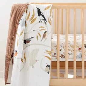 Clementine Kids - Cotton Muslin Quilt - Birds