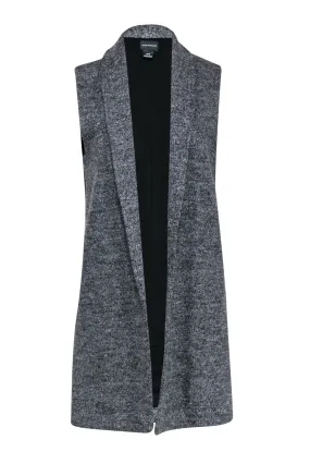 Club Monaco - Long Grey Wool Blend Vest Sz M