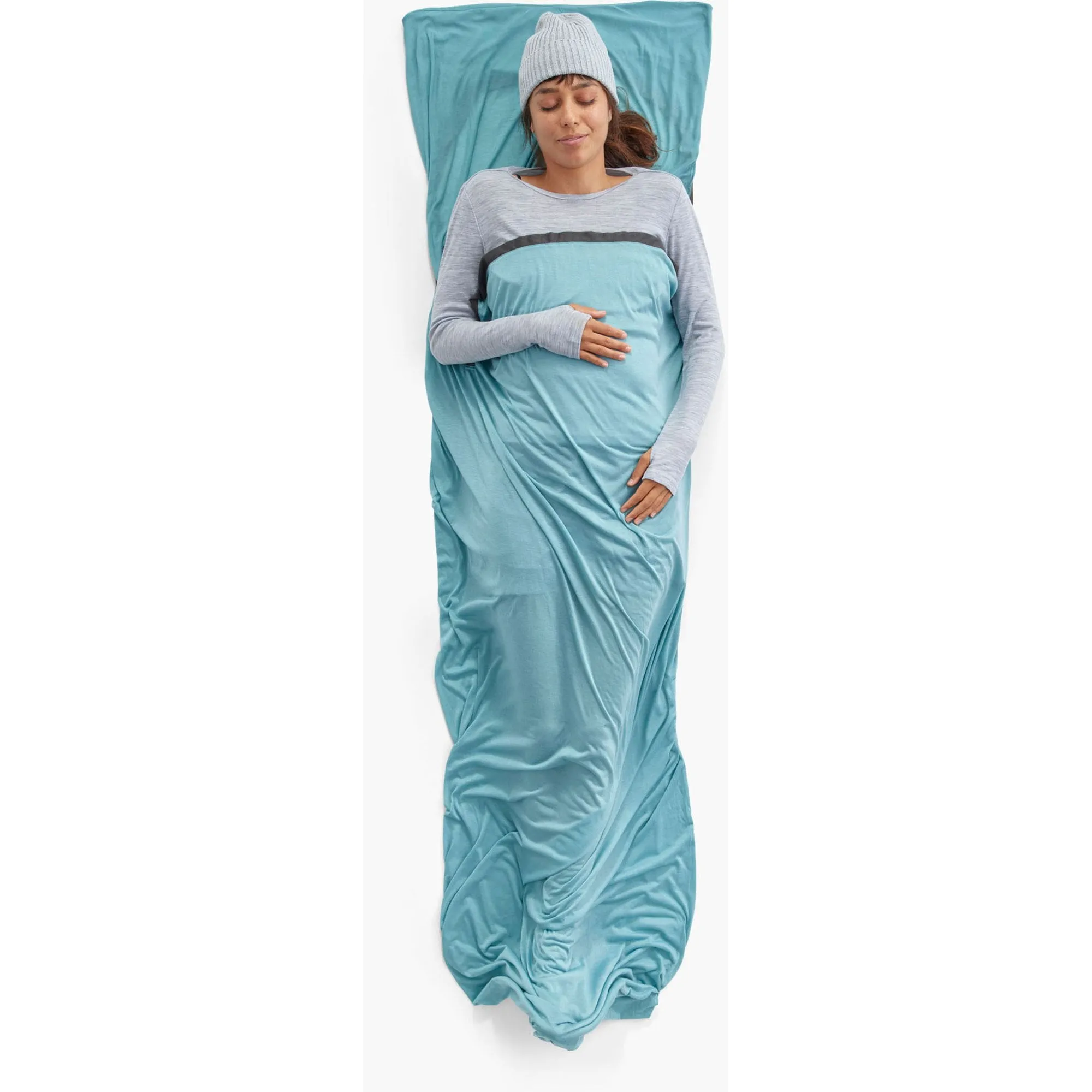 Comfort Blend Sleeping Bag Liner - Rectangular w/ Pillow Sleeve