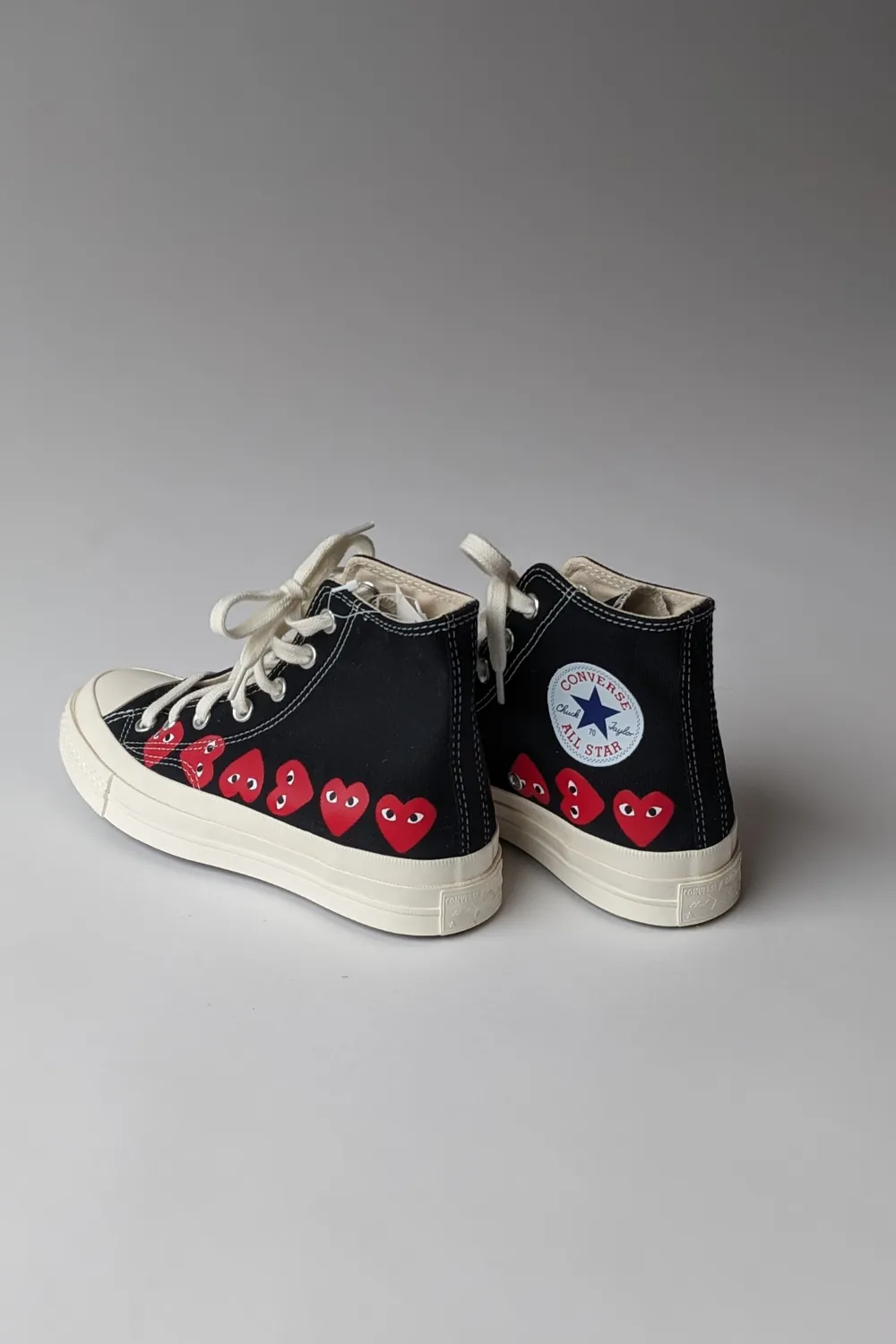 Comme des Garons PLAY Multi Heart Converse Chuck Taylor High Top