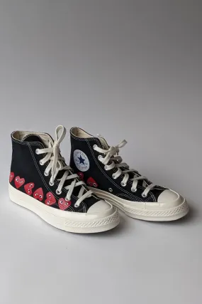 Comme des Garons PLAY Multi Heart Converse Chuck Taylor High Top