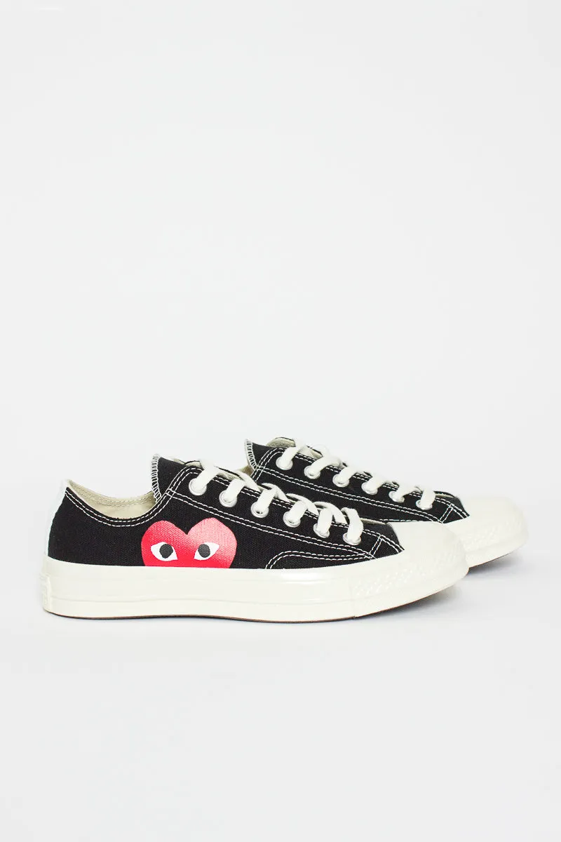 Comme Des Garons PLAY X Chuck Taylor 1970s Ox Black