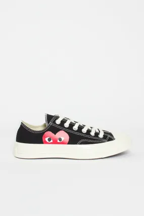 Comme Des Garons PLAY X Chuck Taylor 1970s Ox Black