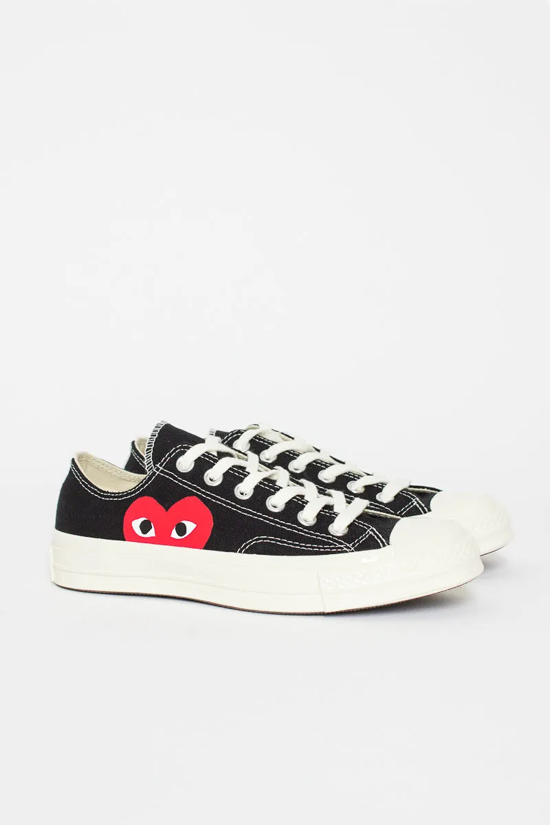 Comme Des Garons PLAY X Chuck Taylor 1970s Ox Black