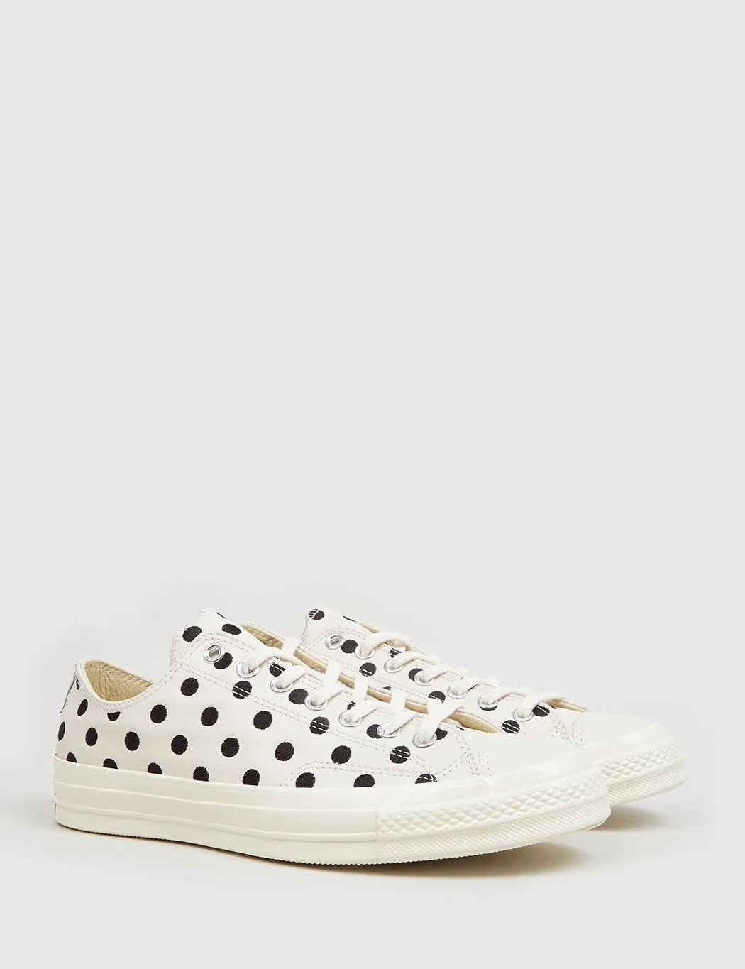 Converse 1970's Chuck Taylor Low (Polkadot Leather) - Parchment