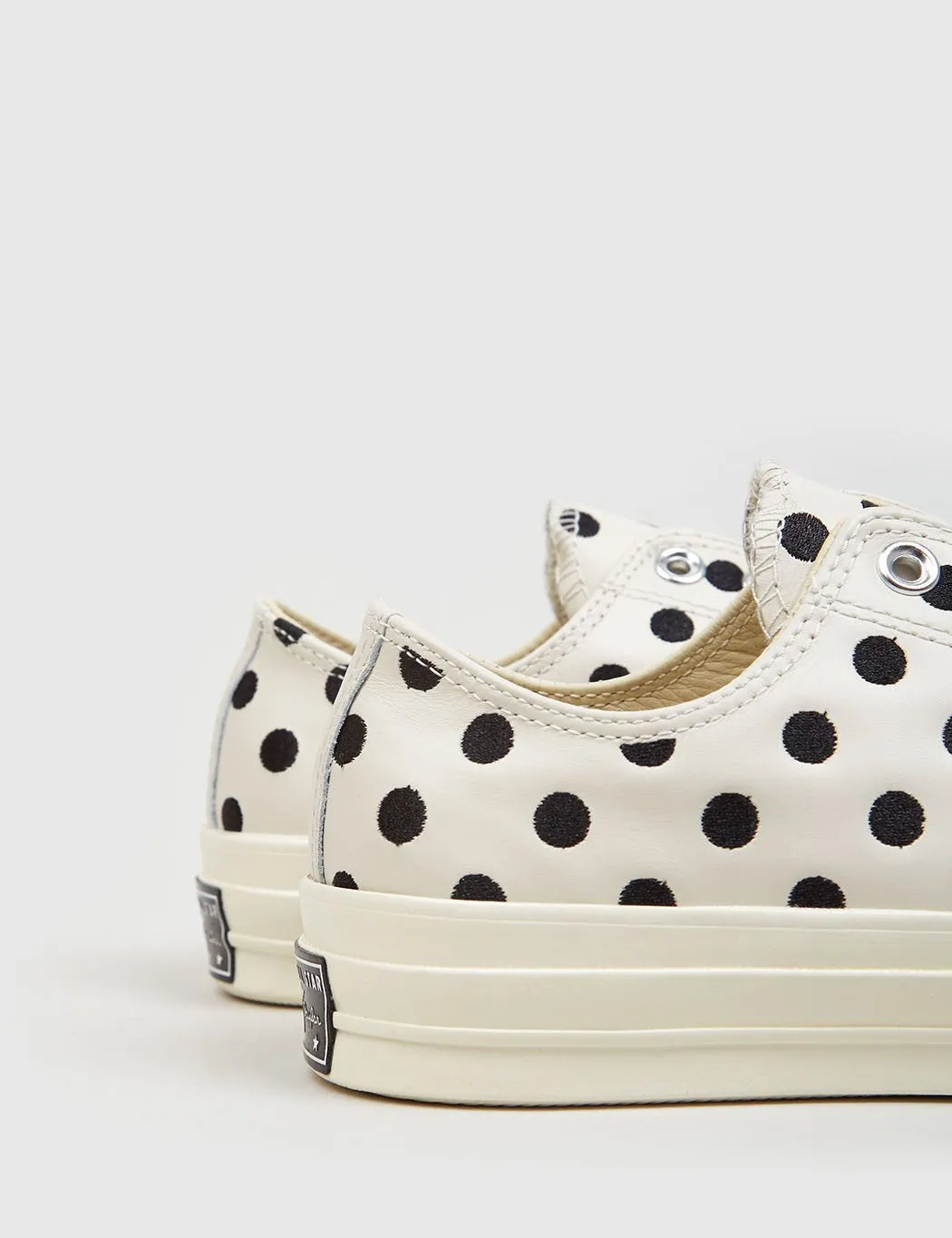 Converse 1970's Chuck Taylor Low (Polkadot Leather) - Parchment