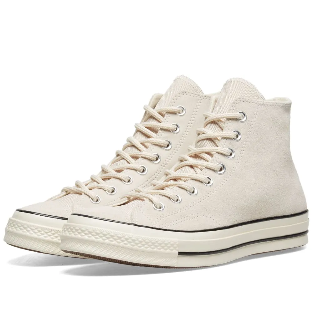 Converse Chuck Taylor 1970s Hi Basecamp SuedeNatural Ivory, Black & Egret