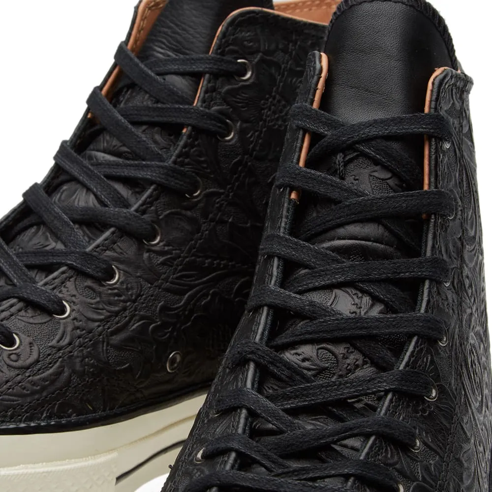 Converse Chuck Taylor 1970s Hi Embossed FloralBlack