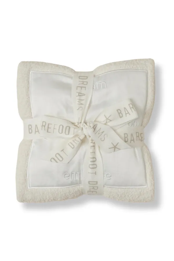 Cozychic Satin Trim Receiving Blanket - Cream | Barefoot Dreams