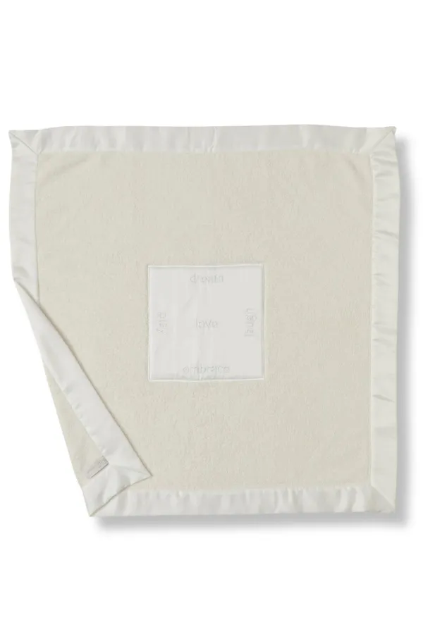 Cozychic Satin Trim Receiving Blanket - Cream | Barefoot Dreams