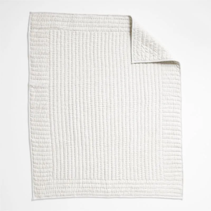 Crate&Barrel Baby's First Organic Jersey Baby Crib Quilt