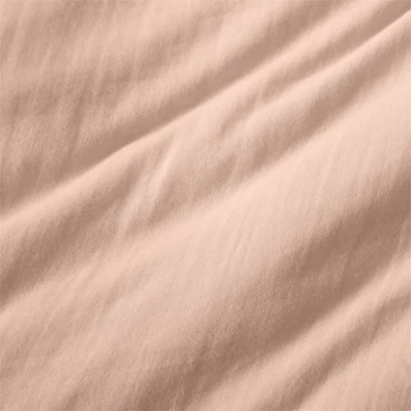 Crate&Barrel Supersoft Kids Elegant Pink Gauze Organic Cotton Twin Duvet Cover