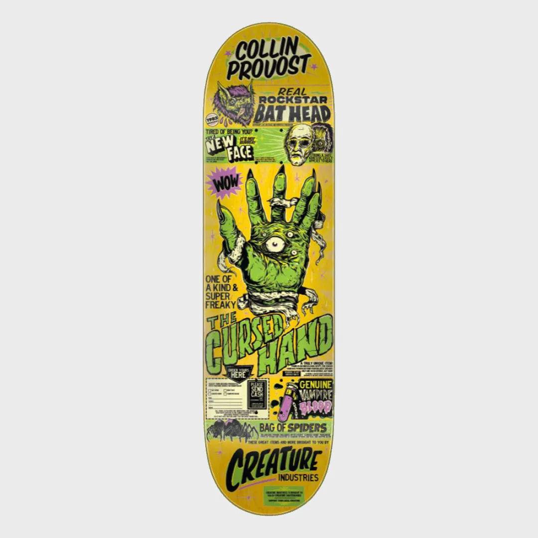 Creature Skateboards - 8.47 Collin Provost Cursed Hand Skateboard Deck