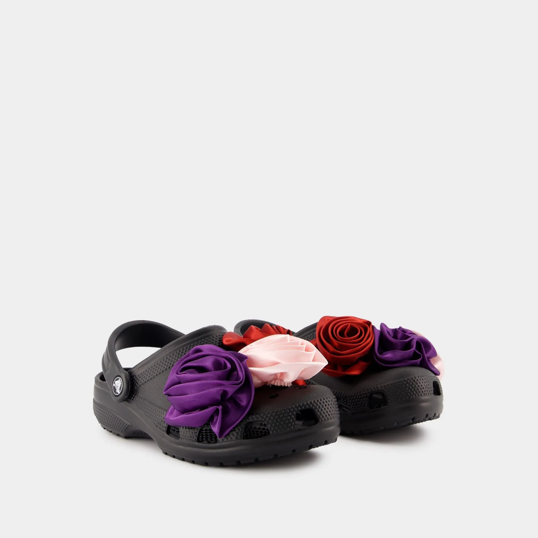 Crocs  Classic Rosette Sandals - Crocs - Synthetic - Black