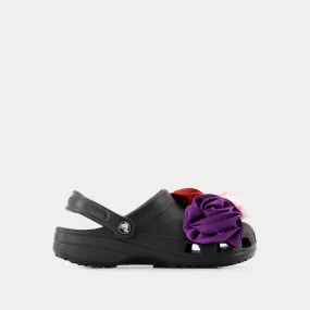 Crocs  Classic Rosette Sandals - Crocs - Synthetic - Black