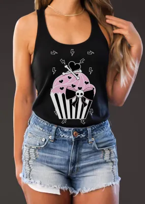 Cupcake Skull Tank Top