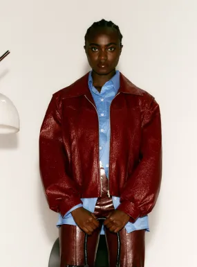 CUPIDO RED BOMBER JACKET